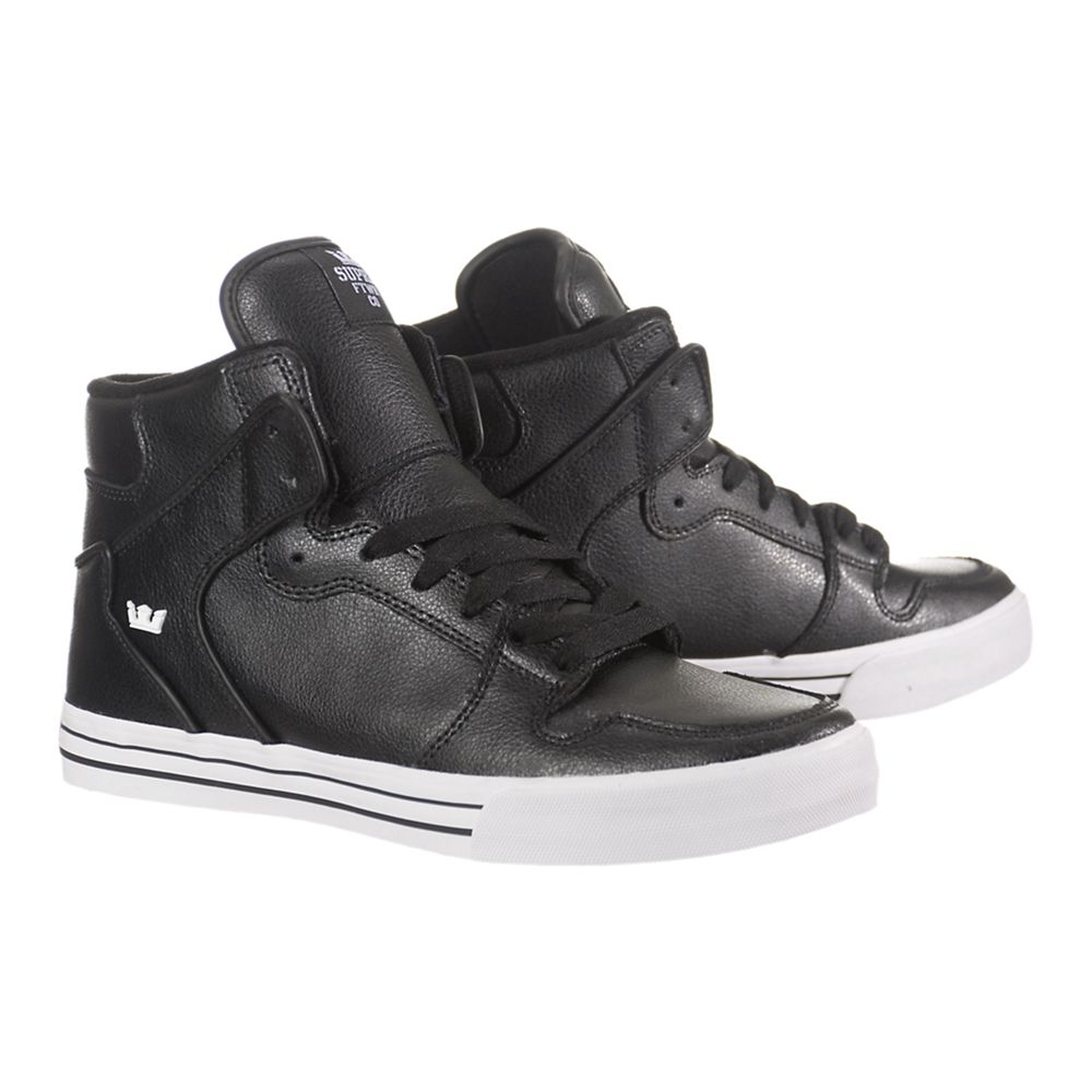 Baskets Montantes Supra Vaider Noir Black Homme | MCU-62788643